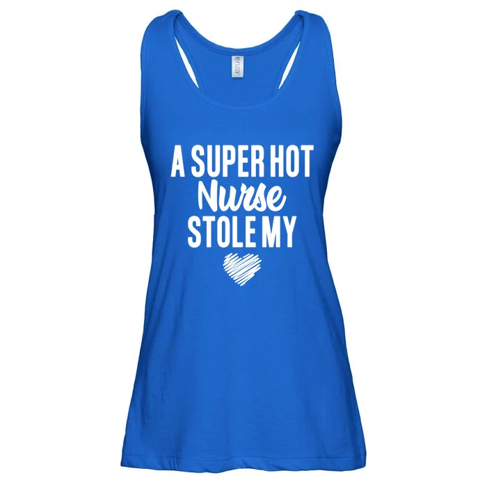 A Super Hot Nurse Stole My Heart Cute Gift Ladies Essential Flowy Tank