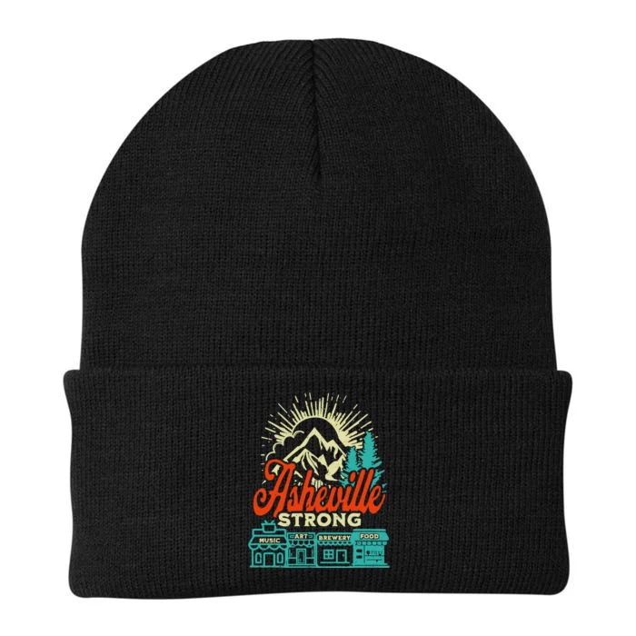 Asheville Strong Hurricane Helene Knit Cap Winter Beanie