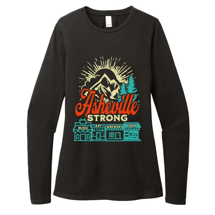 Asheville Strong Hurricane Helene Womens CVC Long Sleeve Shirt