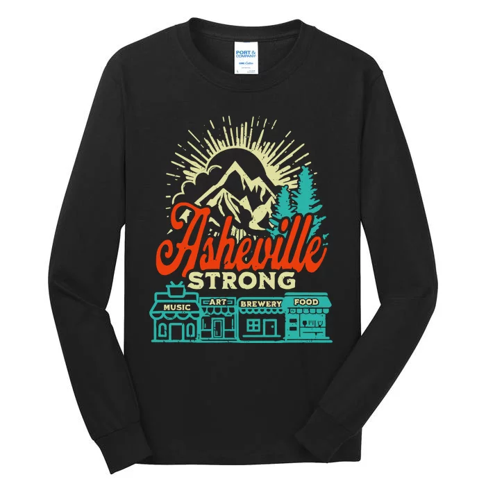 Asheville Strong Hurricane Helene Tall Long Sleeve T-Shirt