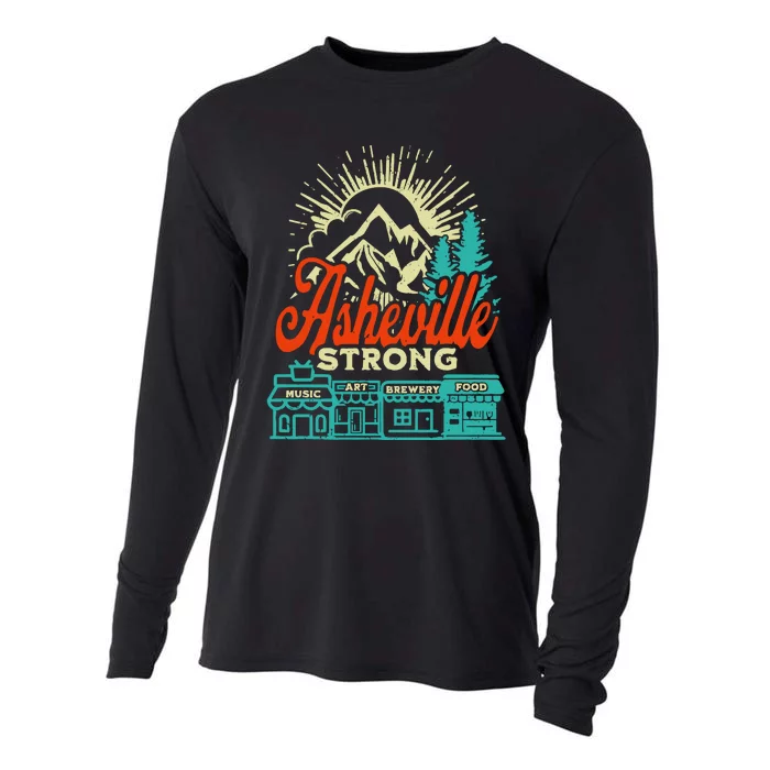 Asheville Strong Hurricane Helene Cooling Performance Long Sleeve Crew