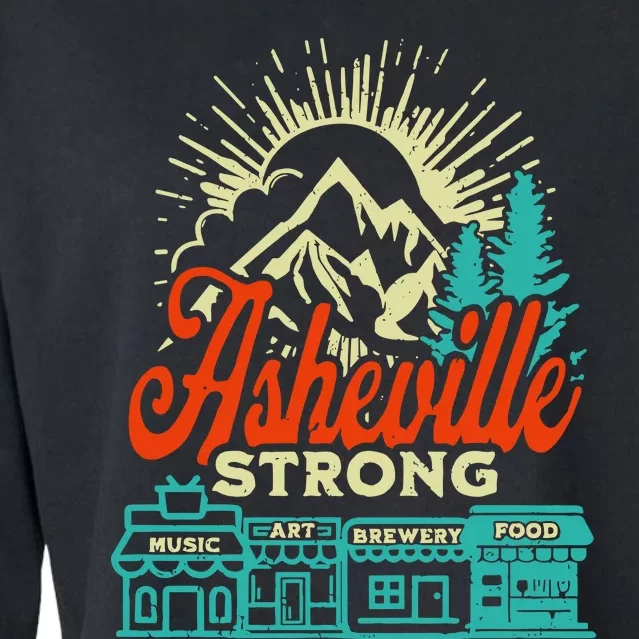 Asheville Strong Hurricane Helene Cropped Pullover Crew