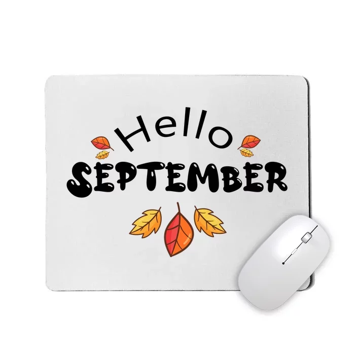 Autumn Season Hello September Graphic Mousepad