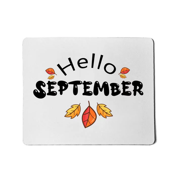 Autumn Season Hello September Graphic Mousepad