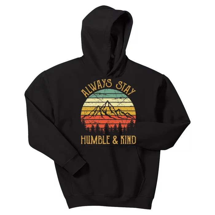 Always Stay Humble And Kind Kindness Country Music Kids Hoodie