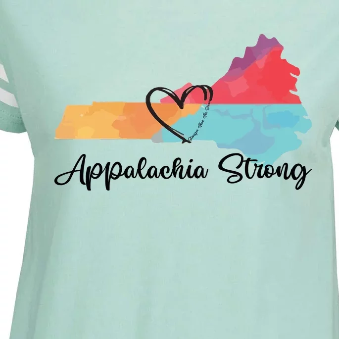 Appalachia Strong Hurricane Helene Disaster Relief Enza Ladies Jersey Football T-Shirt