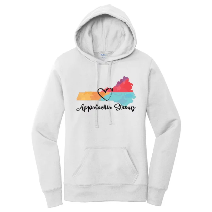 Appalachia Strong Hurricane Helene Disaster Relief Women's Pullover Hoodie