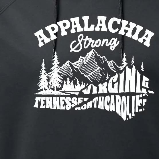 Appalachia Strong Hurricane Support Performance Fleece Hoodie