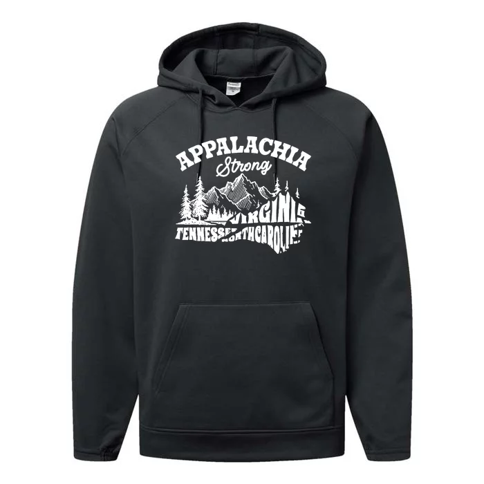 Appalachia Strong Hurricane Support Performance Fleece Hoodie