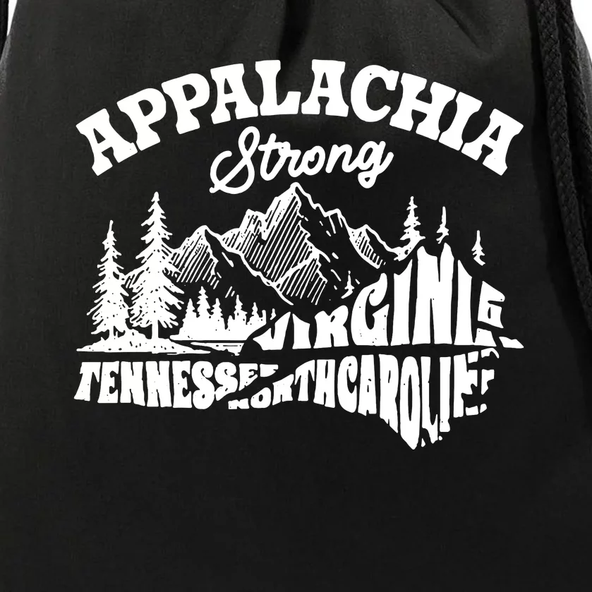 Appalachia Strong Hurricane Support Drawstring Bag