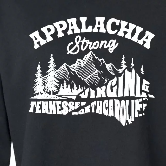 Appalachia Strong Hurricane Support Cropped Pullover Crew