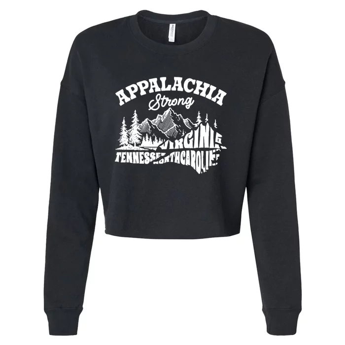 Appalachia Strong Hurricane Support Cropped Pullover Crew