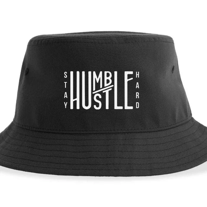 Always Stay Humble Hustle Hard Spread Kindness Inspirational Sustainable Bucket Hat