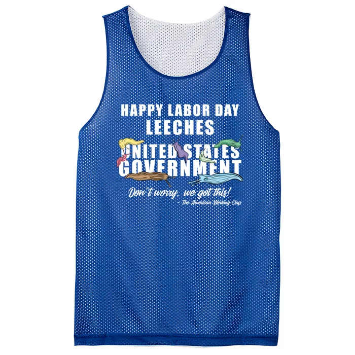 Anti Socialism Happy Labor Day Leeches Gift Mesh Reversible Basketball Jersey Tank