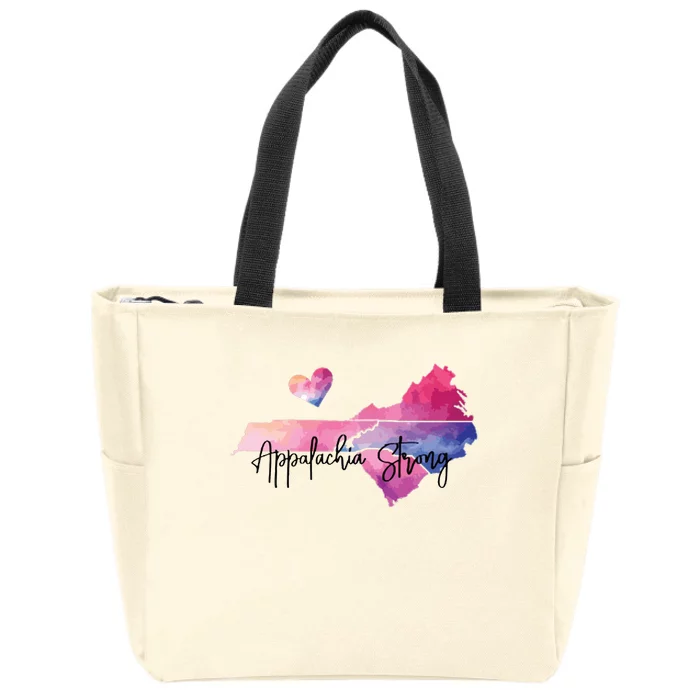 Appalachia Strong Hurricane Helene Southern Relief Zip Tote Bag