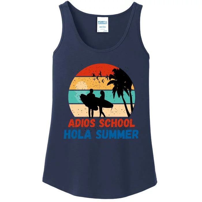 Adios School Hola Summer Ladies Essential Tank