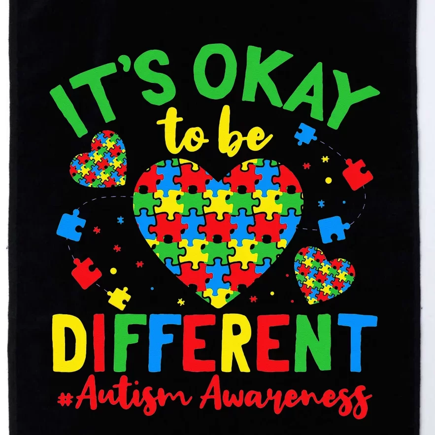 Autism Support It'S Okay To Be Different Autism Awareness Platinum Collection Golf Towel