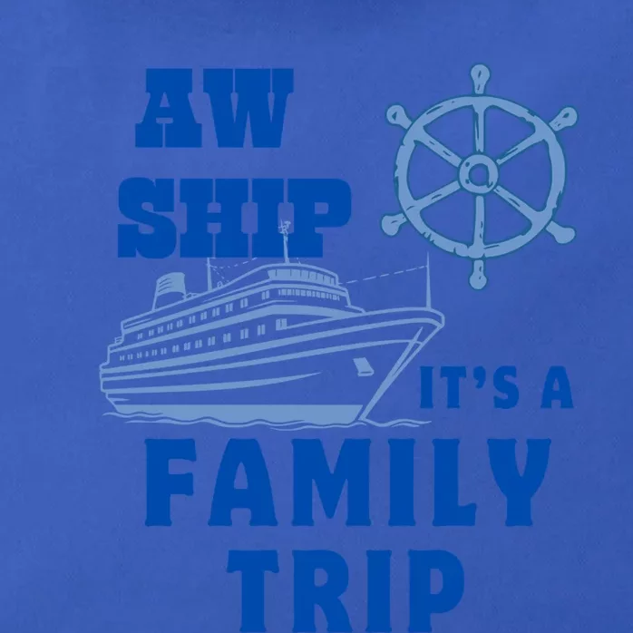 Aw Ship ItS A Family Trip Yellow Nautical Group No Year Cute Gift Zip Tote Bag