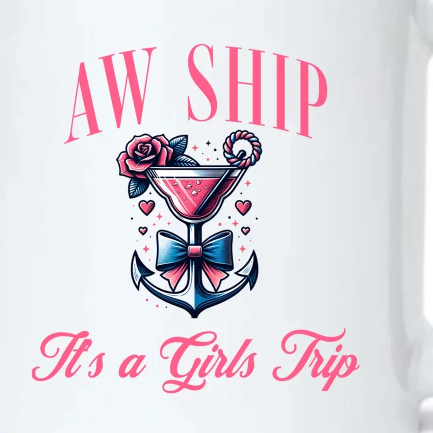 Aw Ship ItS A Trip Cruise Trip Oh Sip Coastal Gift Black Color Changing Mug