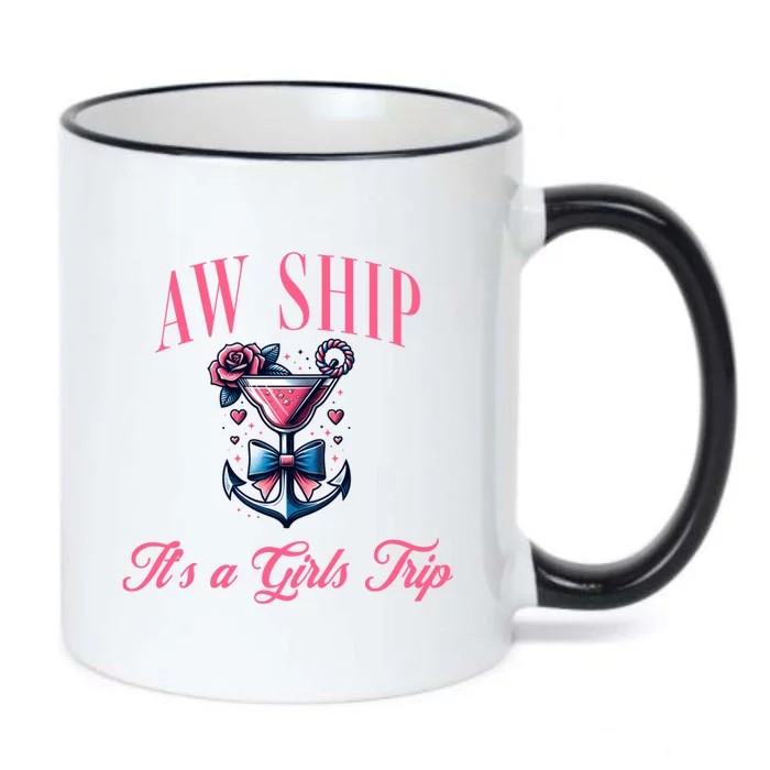 Aw Ship ItS A Trip Cruise Trip Oh Sip Coastal Gift Black Color Changing Mug