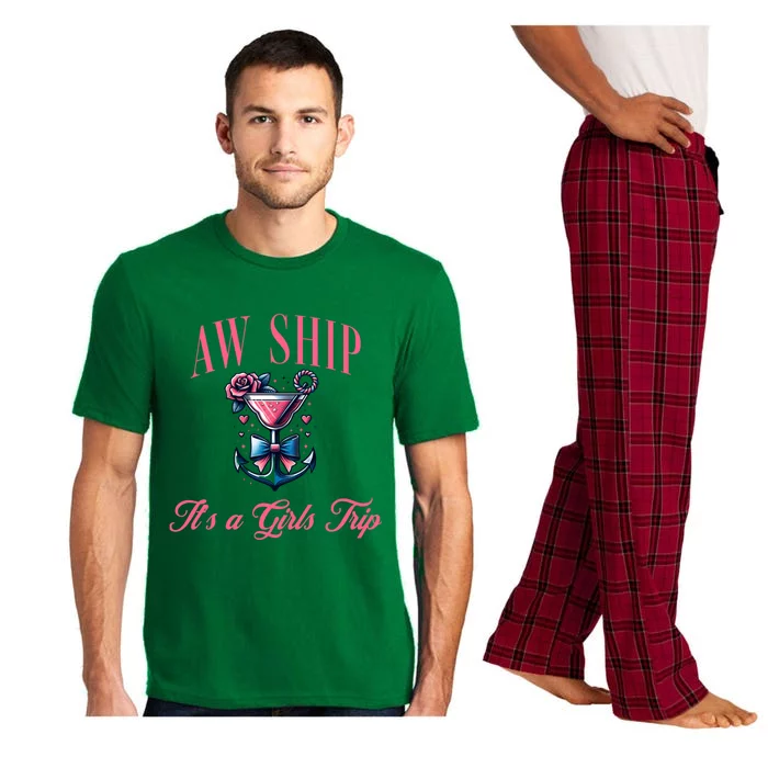 Aw Ship ItS A Trip Cruise Trip Oh Sip Coastal Gift Pajama Set