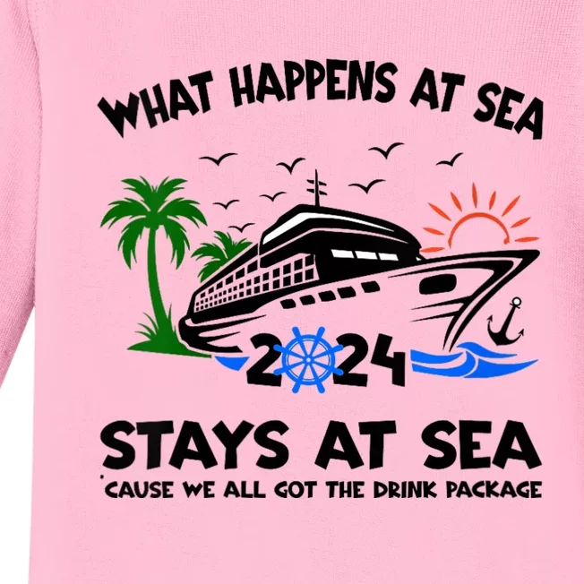 Aw Ship Its A Family Trip And Friends Group Cruise 2024 Baby Long Sleeve Bodysuit