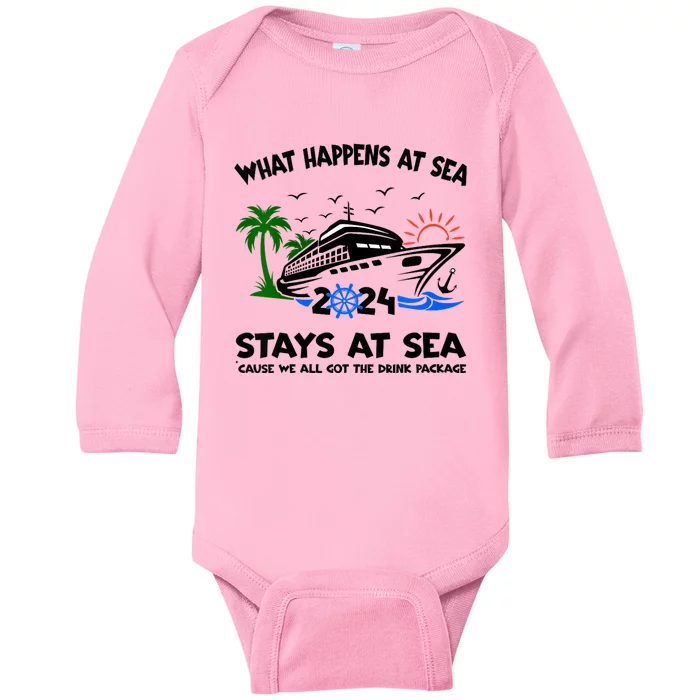 Aw Ship Its A Family Trip And Friends Group Cruise 2024 Baby Long Sleeve Bodysuit