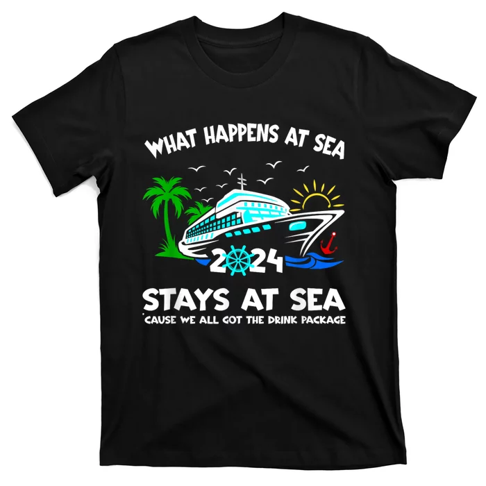 Aw Ship Its A Family Trip And Friends Group Funny Gift Cruise 2024 T-Shirt