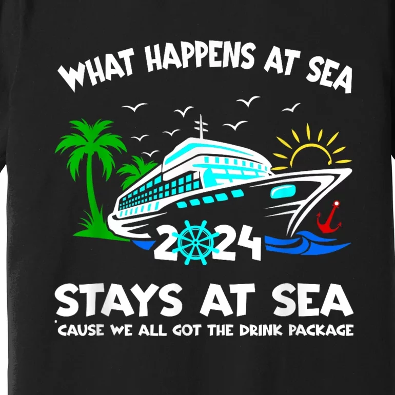 Aw Ship Its A Family Trip And Friends Group Funny Gift Cruise 2024 Premium T-Shirt