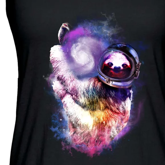 Astronaut Sloth In Space Ladies Essential Flowy Tank