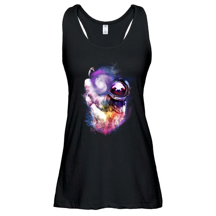 Astronaut Sloth In Space Ladies Essential Flowy Tank