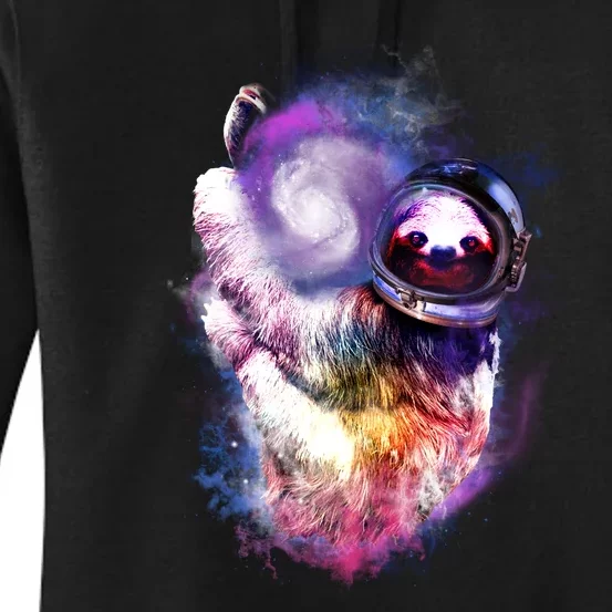 Astronaut Sloth In Space Women's Pullover Hoodie