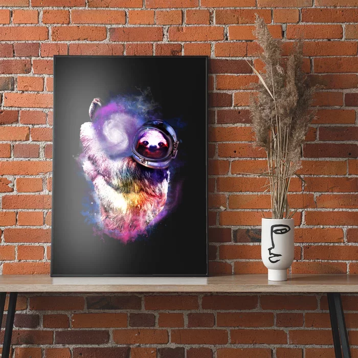 Astronaut Sloth In Space Poster