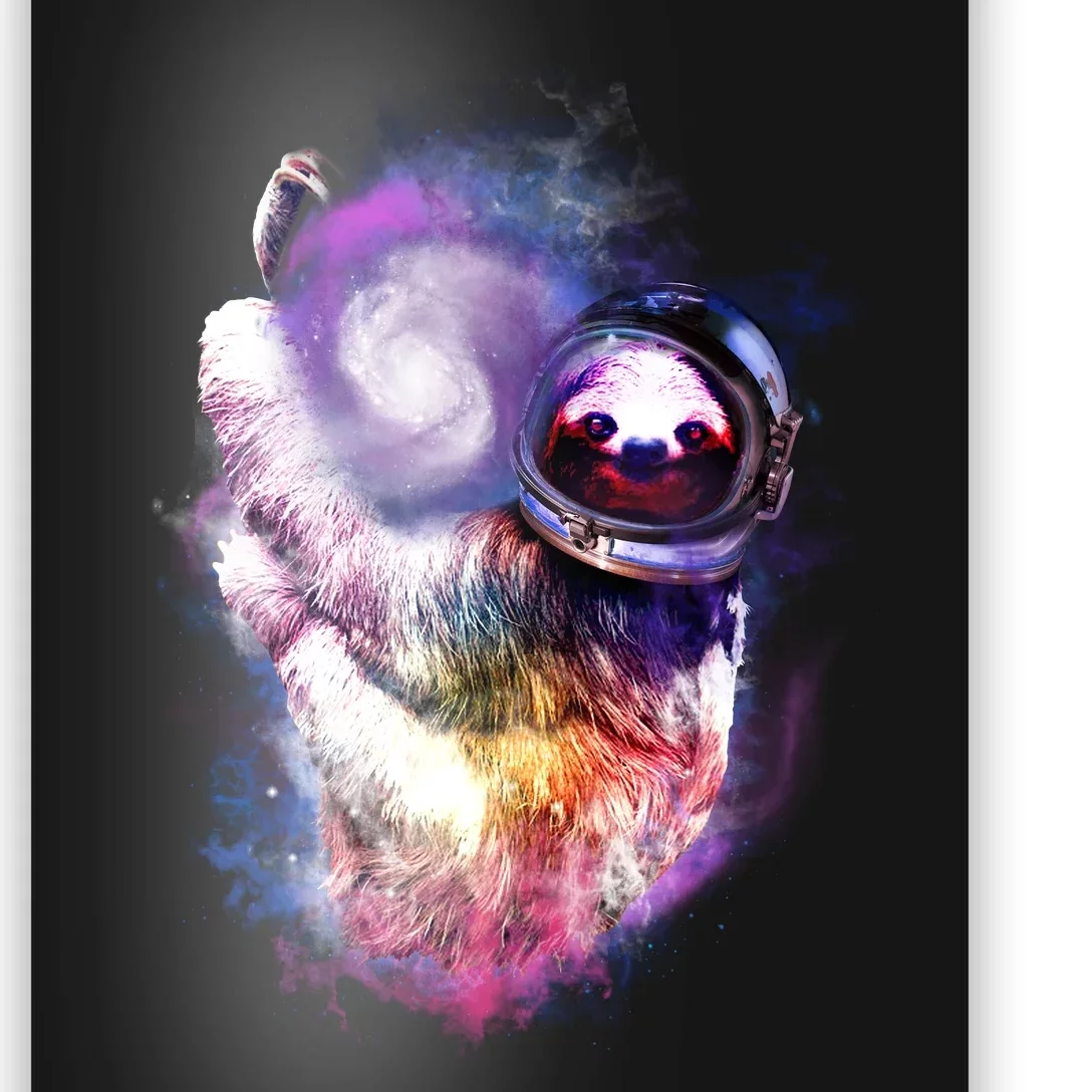 Astronaut Sloth In Space Poster