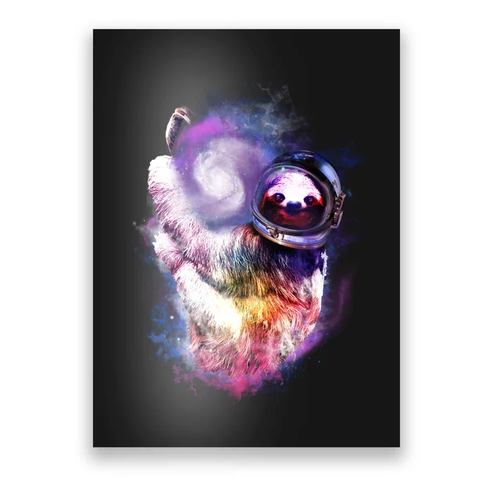 Astronaut Sloth In Space Poster