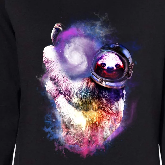 Astronaut Sloth In Space Womens California Wash Sweatshirt