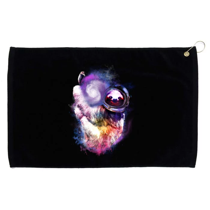 Astronaut Sloth In Space Grommeted Golf Towel