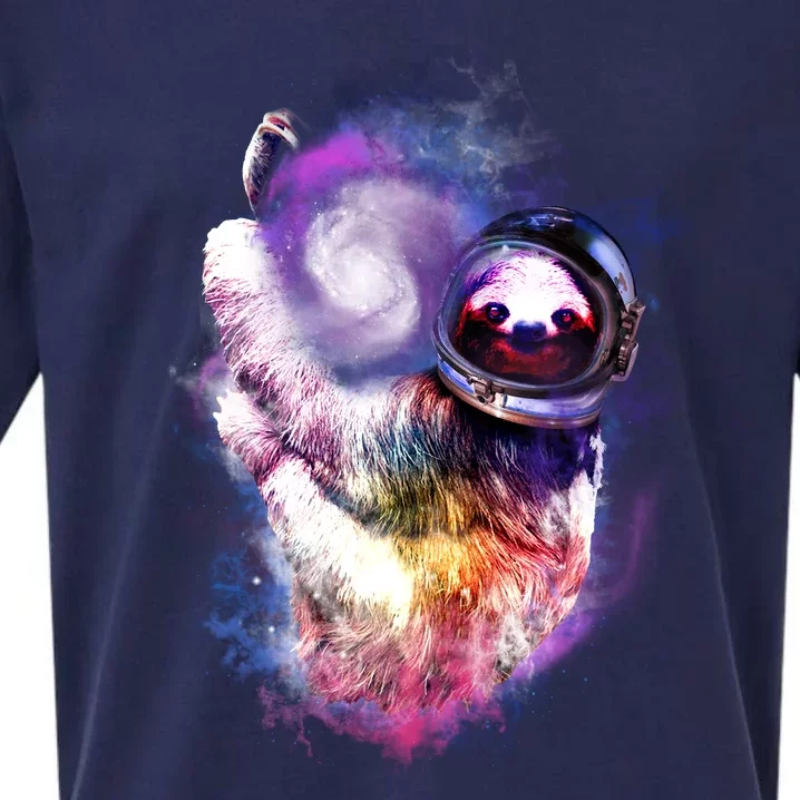 Astronaut Sloth In Space Sueded Cloud Jersey T-Shirt