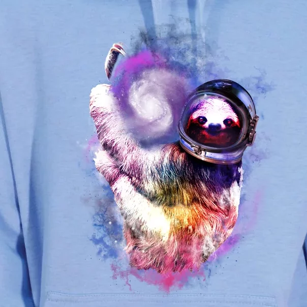 Astronaut Sloth In Space Unisex Surf Hoodie