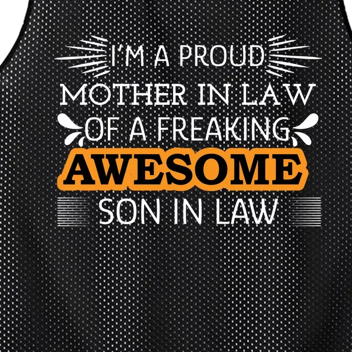 Awesome Son In Law T Mesh Reversible Basketball Jersey Tank