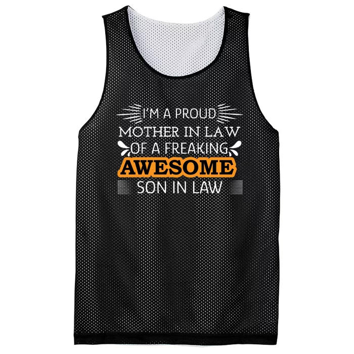 Awesome Son In Law T Mesh Reversible Basketball Jersey Tank