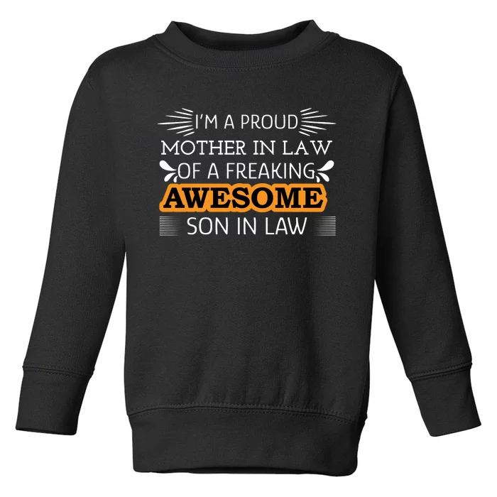 Awesome Son In Law T Toddler Sweatshirt