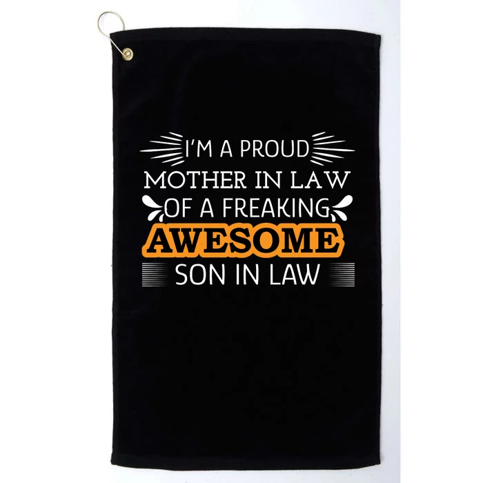 Awesome Son In Law T Platinum Collection Golf Towel