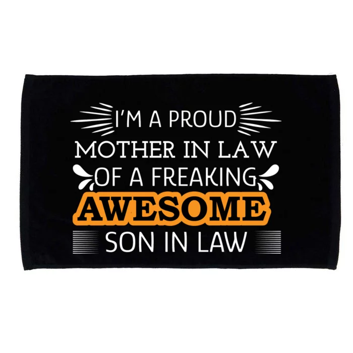 Awesome Son In Law T Microfiber Hand Towel