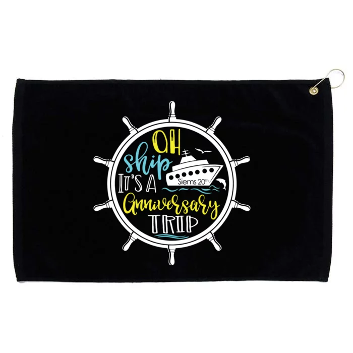 Ah Ship Its A Family Trip Group Cruising Grommeted Golf Towel