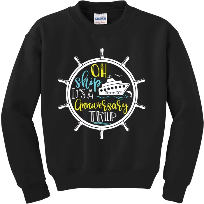 Ah Ship Its A Family Trip Group Cruising Kids Sweatshirt