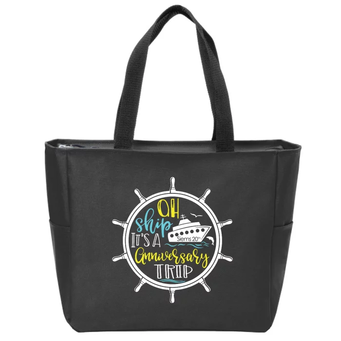 Ah Ship Its A Family Trip Group Cruising Zip Tote Bag