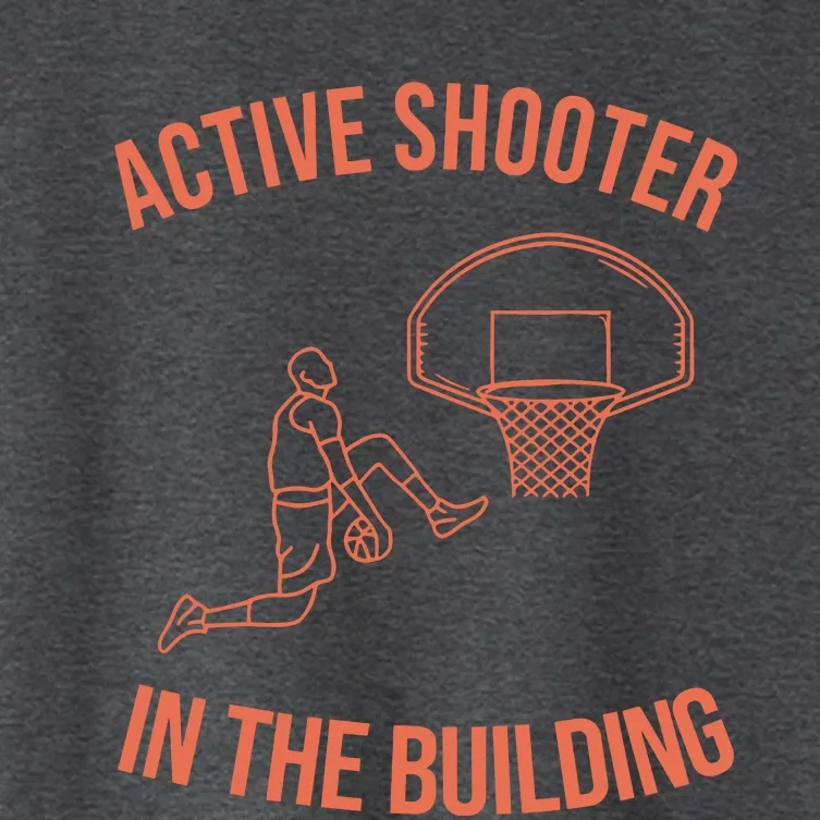 Active Shooter In The Building Women's Crop Top Tee