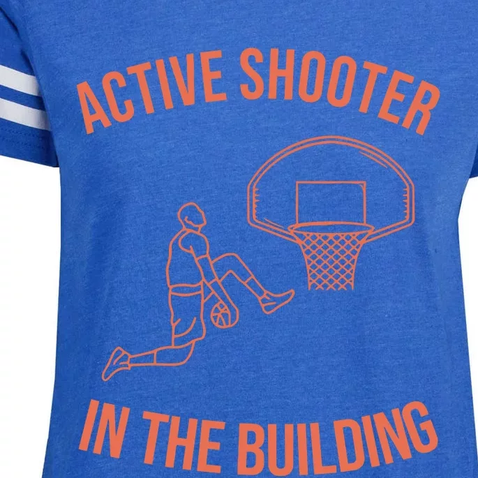 Active Shooter In The Building Enza Ladies Jersey Football T-Shirt