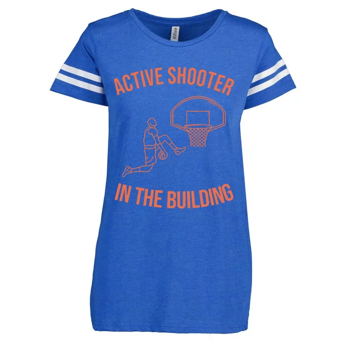 Active Shooter In The Building Enza Ladies Jersey Football T-Shirt